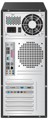 Standard Computer Case Back PNG Clipart - High-quality PNG Clipart Image in cattegory Computer Parts PNG / Clipart from ClipartPNG.com